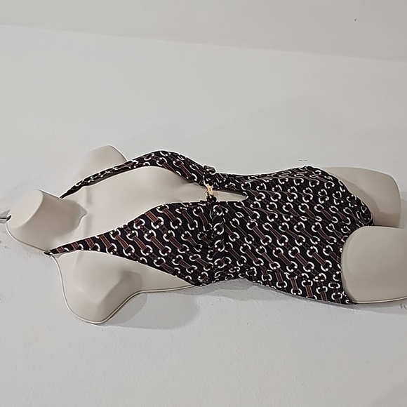 Michael Kohrs Size 8 bathing suit  logo Brown black Sexy - Picture 3 of 9